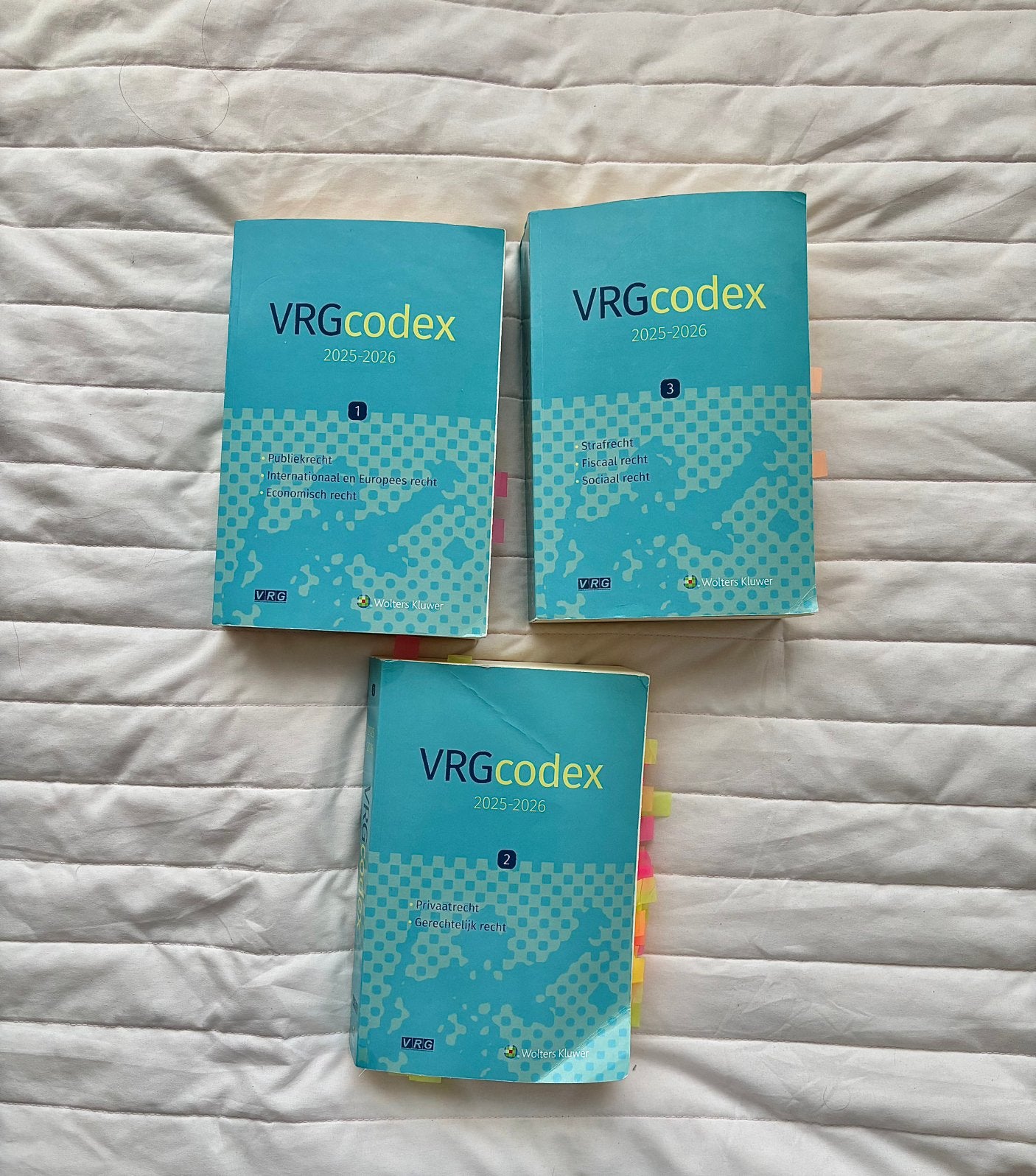 VRG Codex : Deel 1, 2 & 3 – Rechten UHasselt, Ophalen of Verzenden, Zo goed als nieuw