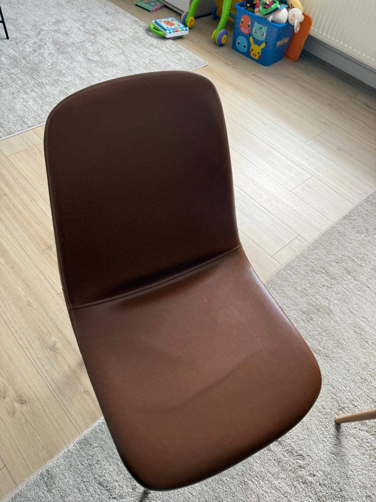 Jysk cognac stoelen 6x, Huis en Inrichting, Stoelen, Ophalen, Gebruikt, Overige kleuren, Vijf, Zes of meer stoelen