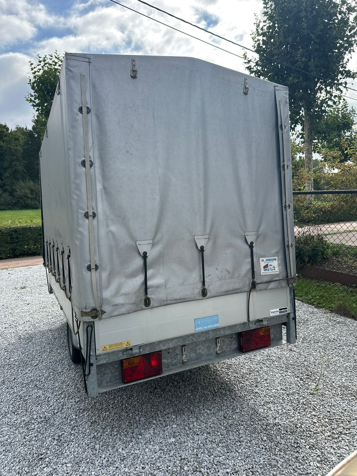 Hapert AanhangwagenHuif + Motor/Quad Oprijplaten, Ophalen, Zo goed als nieuw