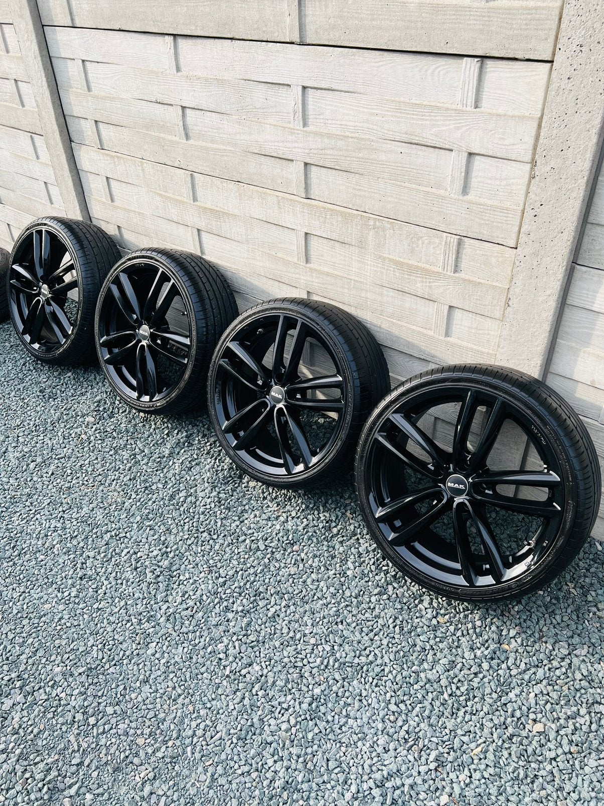 18 inch 5x112 Velgen met banden, Ophalen, 18 inch, 215 mm, Banden en Velgen