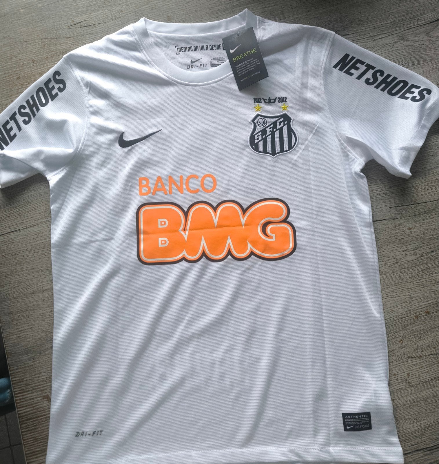 Voetbaltruitje, Kleding | Heren, Maat 48/50 (M), Wit, Nike, Nieuw