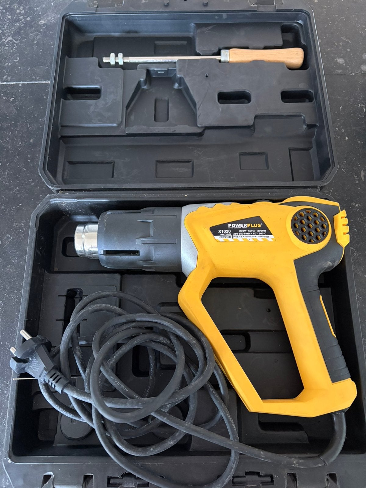 Hete luchtpistool HeatGun PowerPlus X1020, Doe-het-zelf en Bouw, Gereedschap | Boormachines, Ophalen, Variabele snelheid, Overige typen