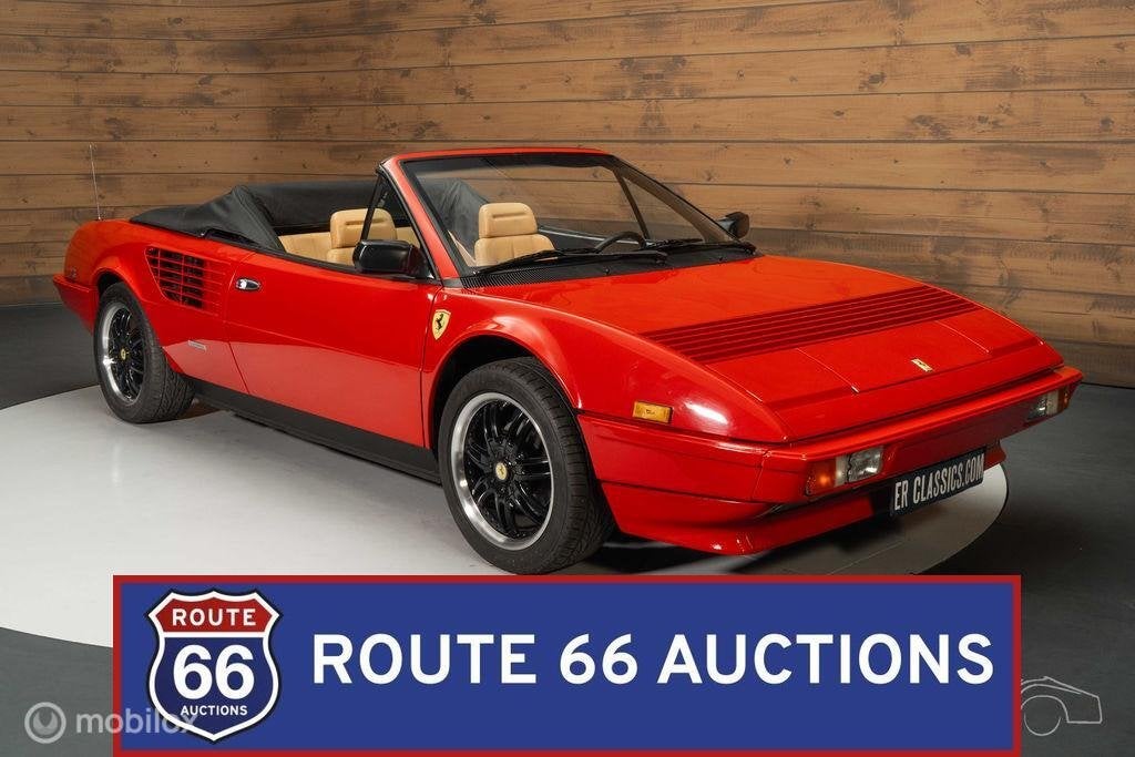 Ferrari Mondial Cabriolet | 1985 | Route 66 Auctions, Autos, Achat, Entreprise, Boîte manuelle, Autre carrosserie
