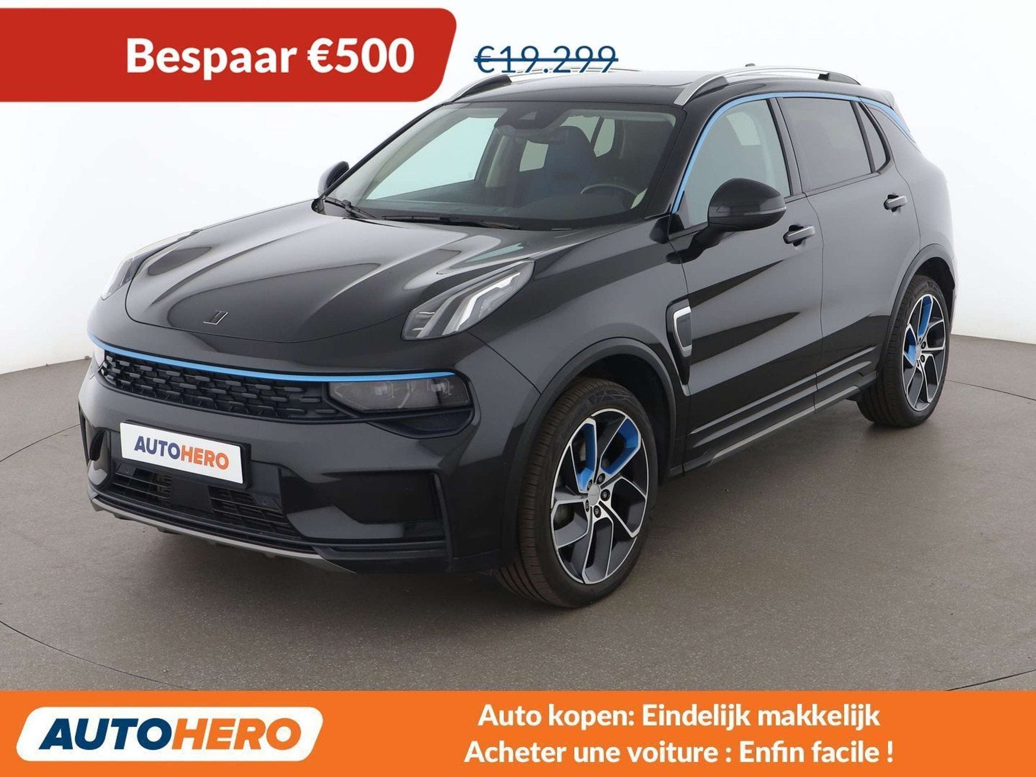 Lynk & Co 01 1.5 Plug-in Hybrid (bj 2021, automaat), Stof, Gebruikt, Zwart, Elektrisch