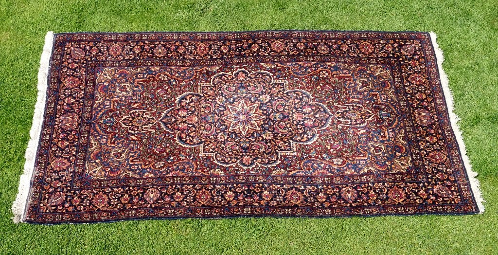 Oud Perzisch tapijt uit Keshan, 1890-1930, Ophalen of Verzenden