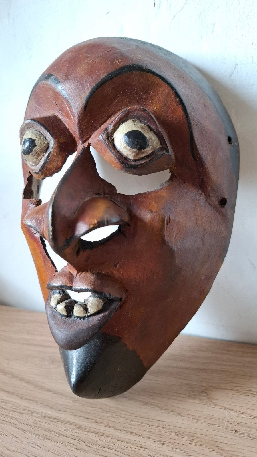 Sri Lanka. Masque demon Sanni., Antiquités & Art, Art | Art non-occidental, Envoi