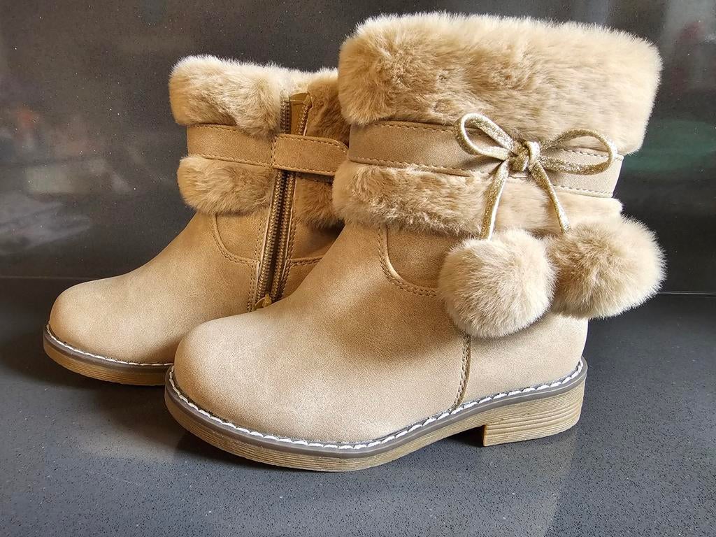 Nieuwe Nini & Girls winter bottines in Beige., Ophalen of Verzenden