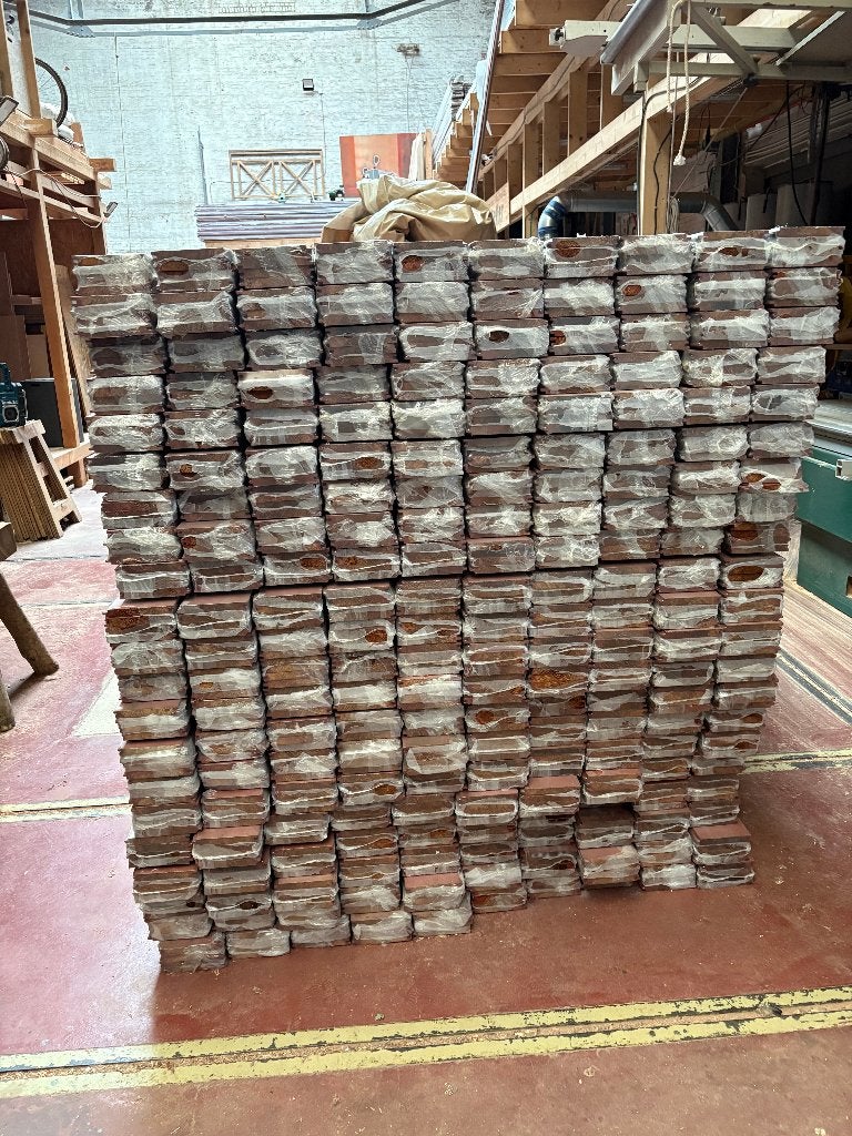 gevelplanken thermowood gekleurd, Doe-het-zelf en Bouw, Ophalen, Zo goed als nieuw, 300 cm of meer, Plank