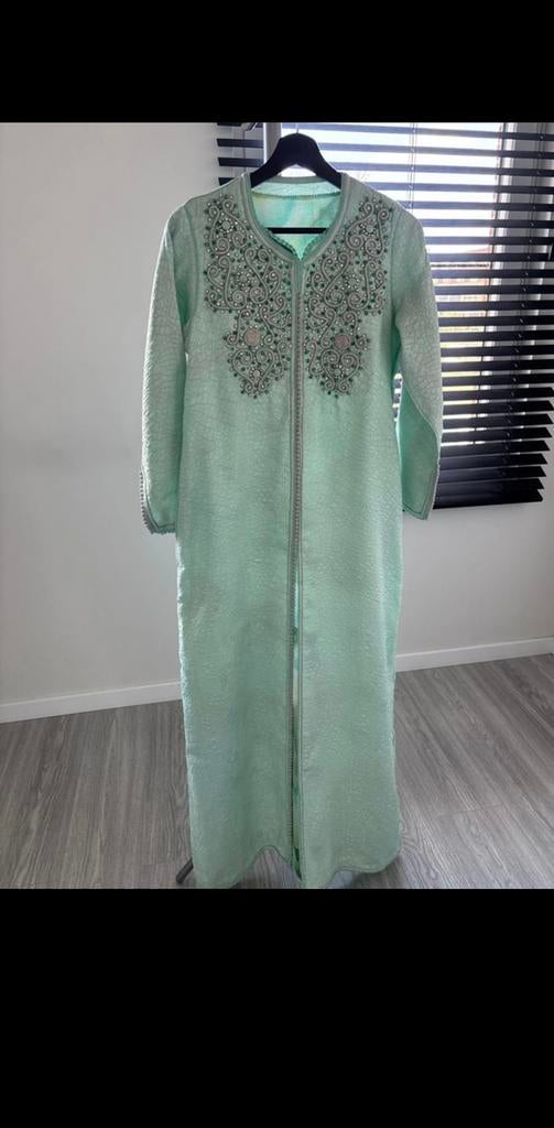 Mintgroene handgemaakte takshita, Kleding | Dames, Ophalen, Zo goed als nieuw