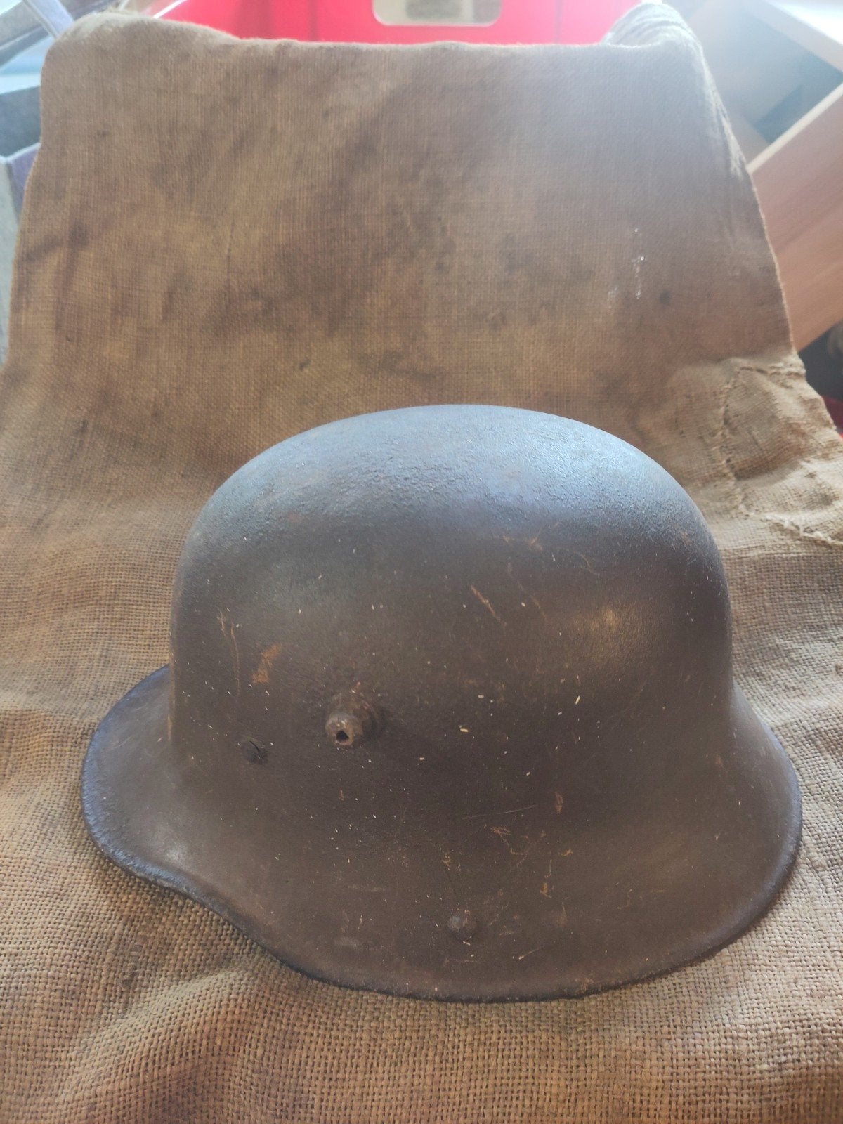 coque de casque allemand ww1, Enlèvement