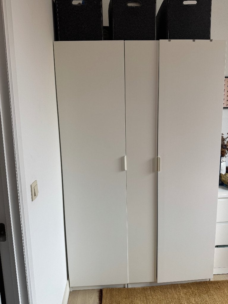 Armoires PAX blanches, 100 à 150 cm, Enlèvement, Utilisé, 200 cm ou plus
