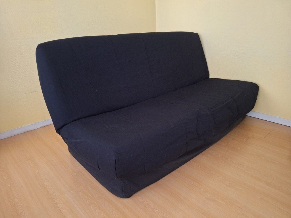 Zetelbed, Ophalen, Gebruikt, Zwart, Twijfelaar