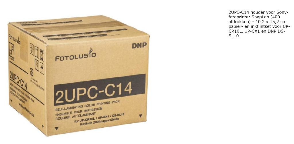2UPC-C14 fotopapier, Audio, Tv en Foto, Fotografie | Fotopapier, Ophalen, Overige merken, Nieuw, Inktloos printen
