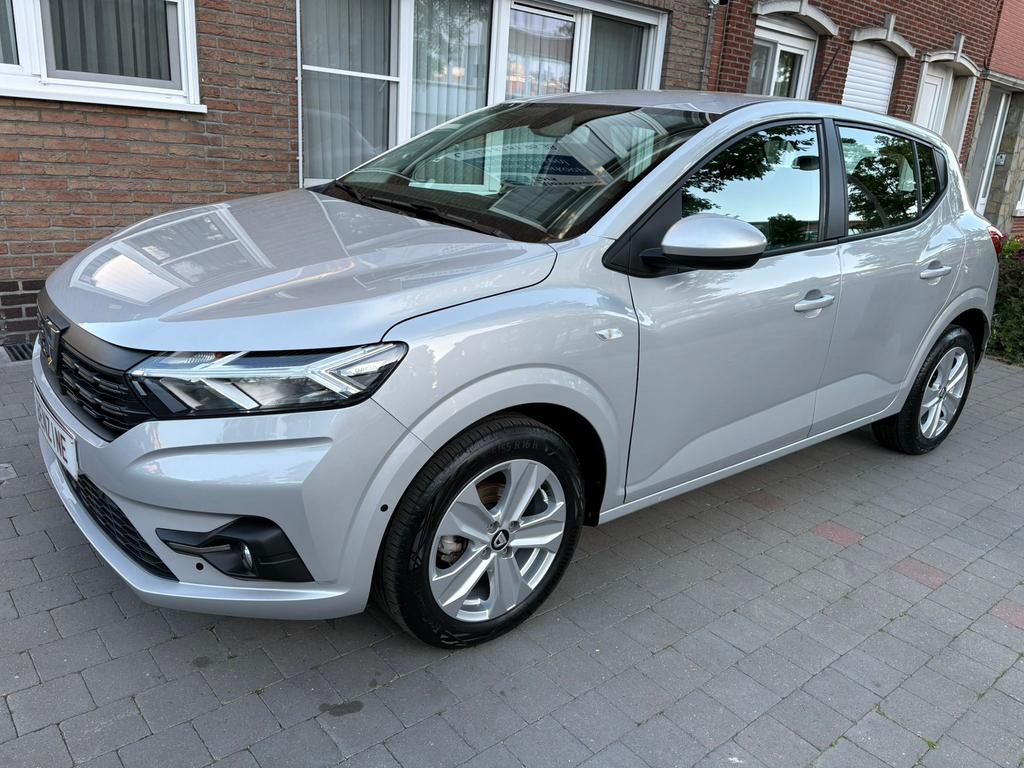 Dacia Sandero 1.0iSce!Nieuwstaat*Airco*Navi*9000km*Garantie!, Autos, Argent ou Gris, Achat, Euro 6, Entreprise
