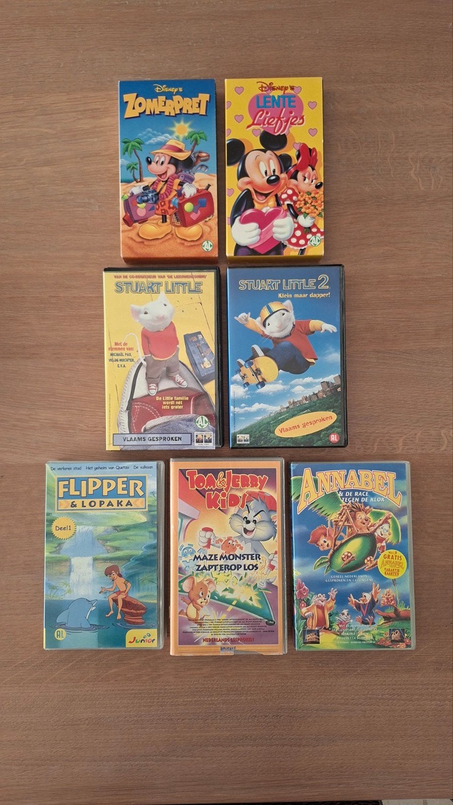 Lot van 7 VHS videocasettes, Ophalen of Verzenden