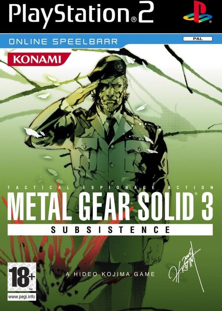 Metal Gear Solid 3 Subsistence / 3 disks (zonder boekje), Avontuur en Actie, Vanaf 18 jaar, 1 speler, Ophalen of Verzenden