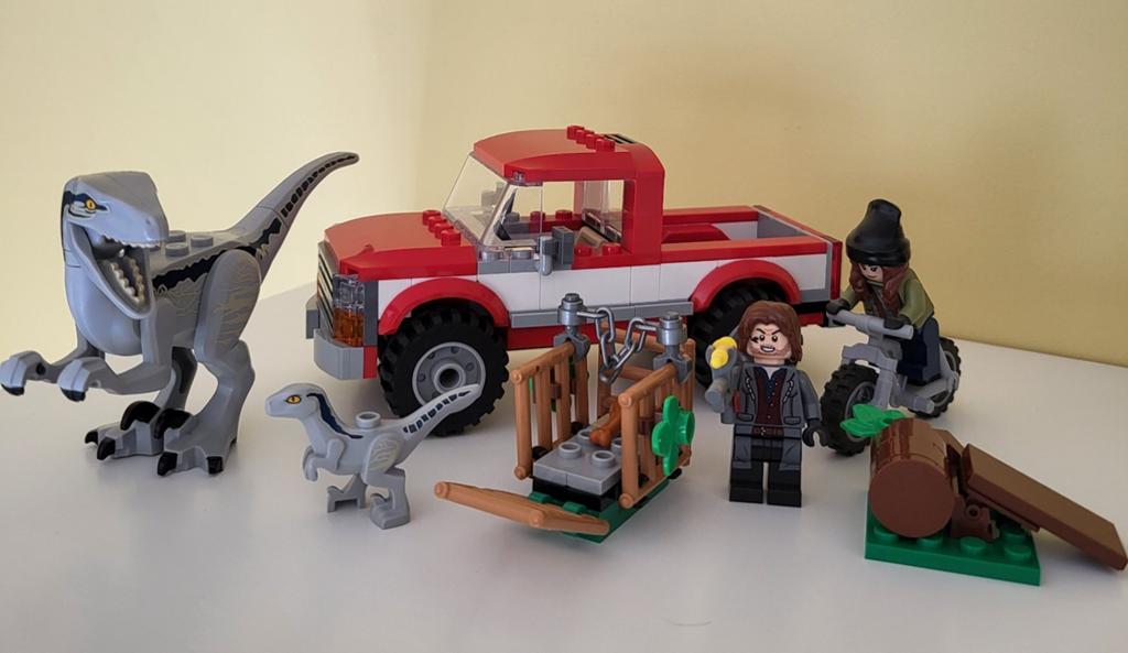 Lego 76946 Jurassic Wold, Blue & Beta Velociraptor Capture., Jurassic World, Lego, Compleet, Ophalen of Verzenden