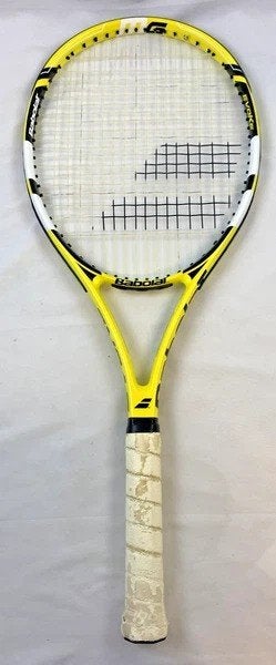Babolat Evoke tennisracket graphite geel zwart top, Verzenden, L4, Zo goed als nieuw, Racket