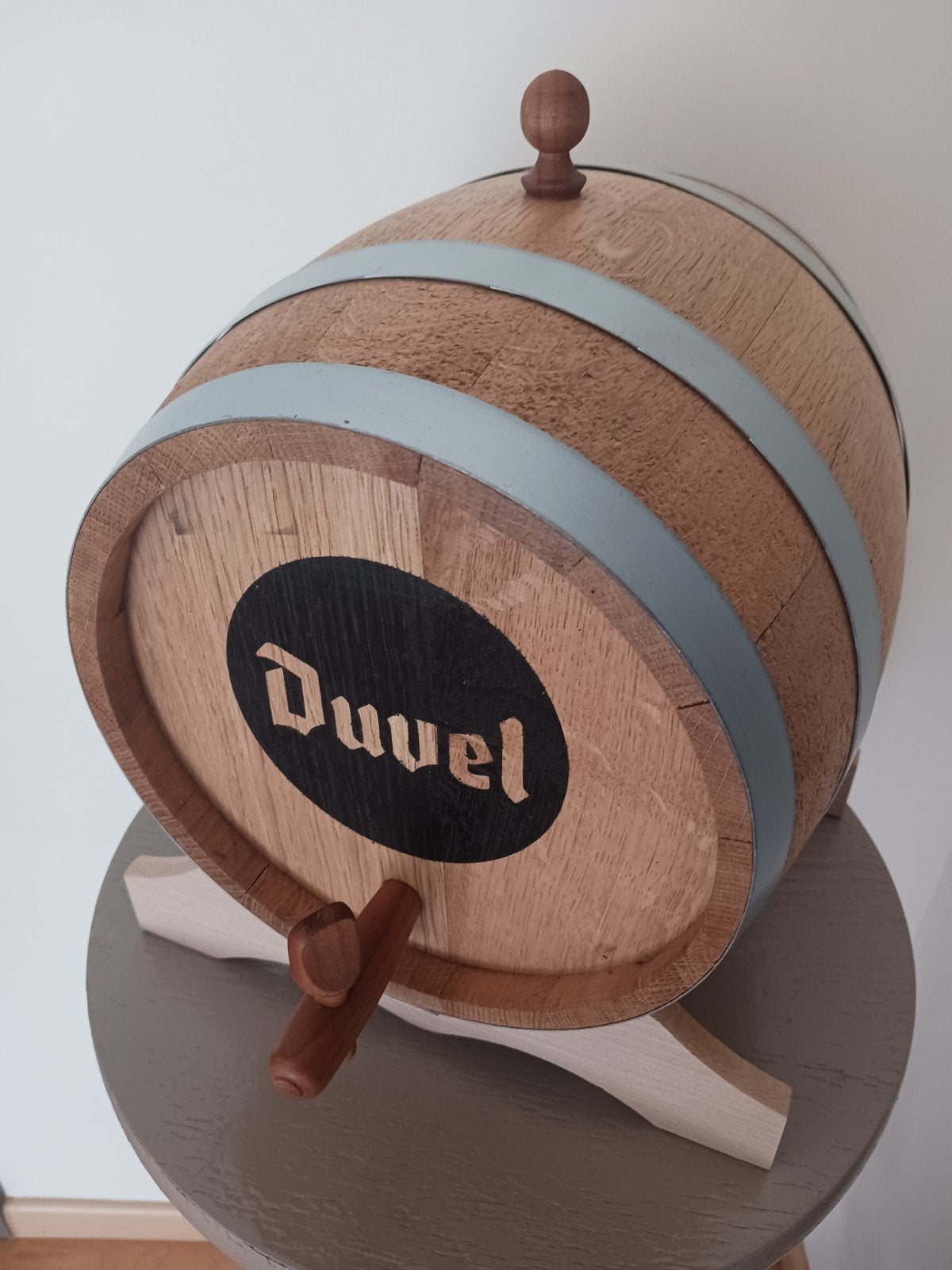Duvel.  vatje 3 liter.   eik.   nieuw, Huis en Inrichting, Ophalen of Verzenden, Hout