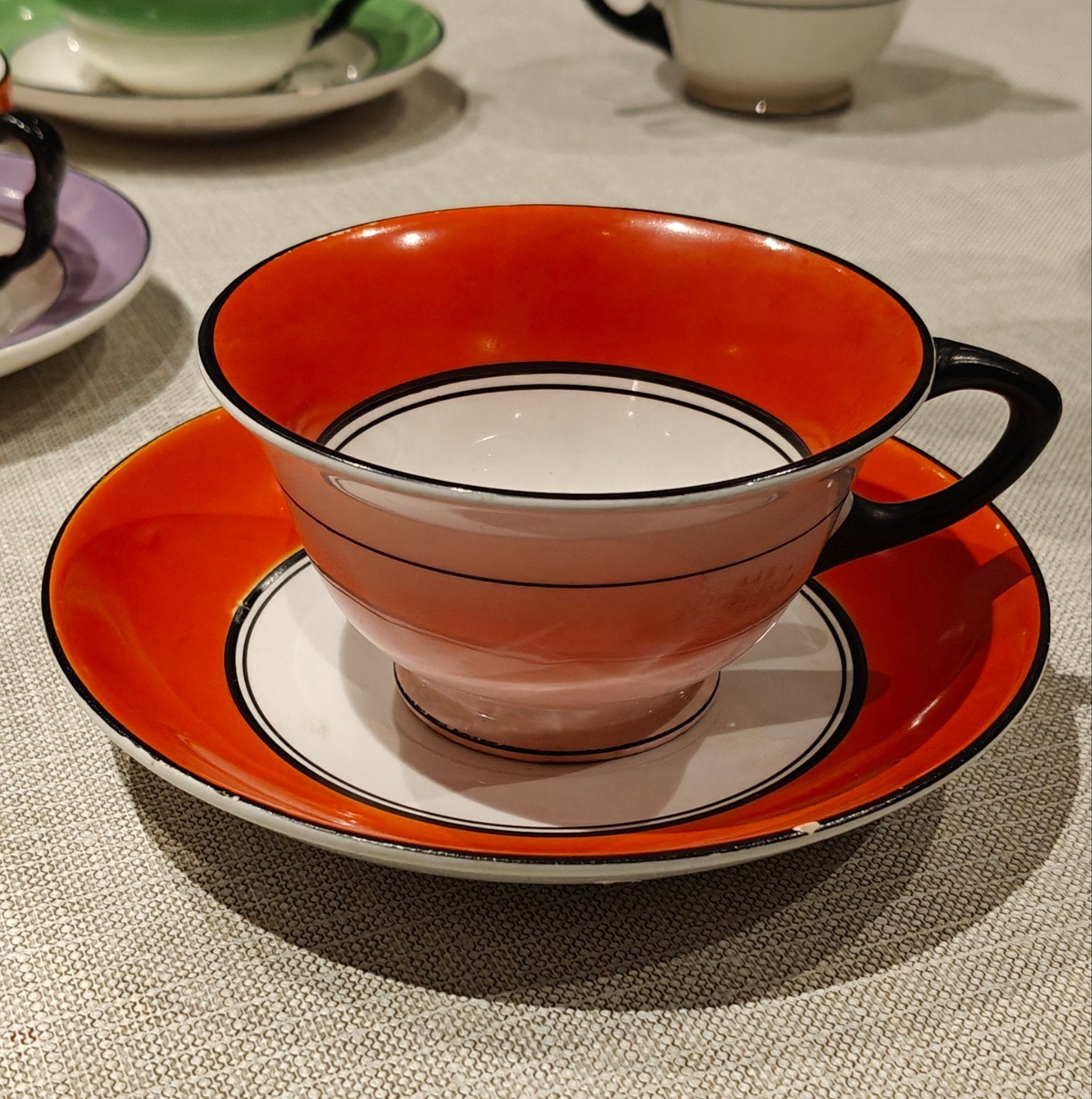 art deco koffie servies Petrus Regout, +100j oud, Antiek en Kunst, Ophalen of Verzenden
