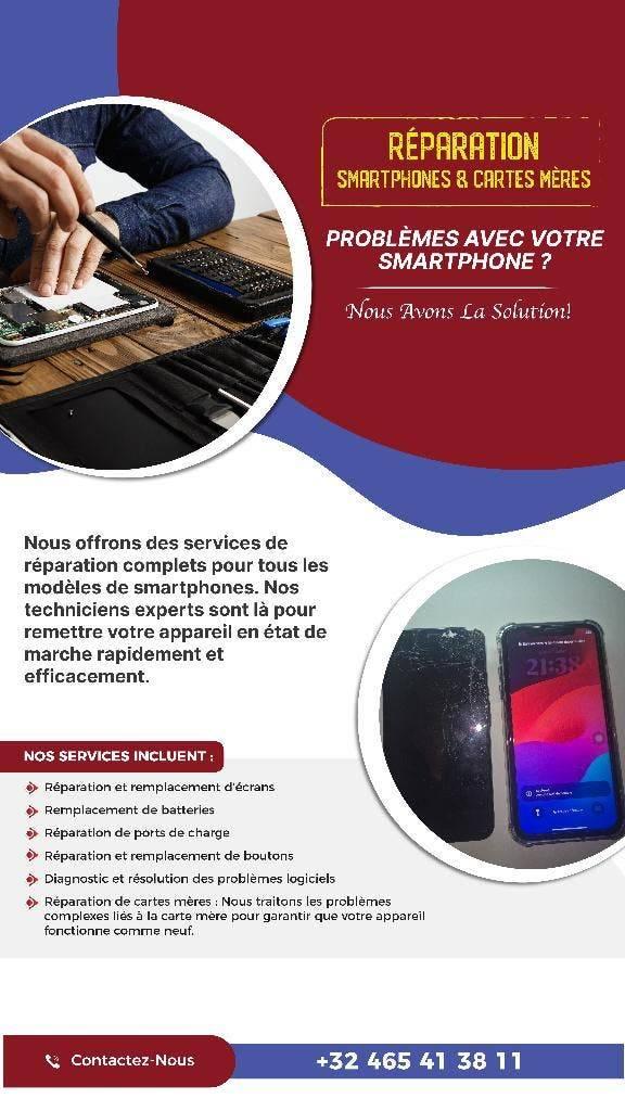 Réparation Smartphone iPhone Samsung & Toutes Marques, Enlèvement ou Envoi