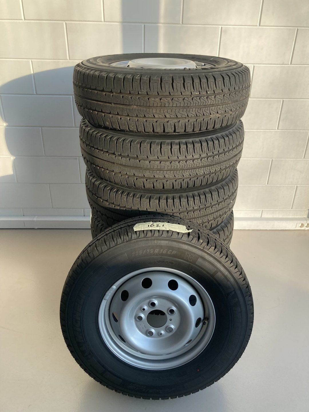 4 Ducato heavy chassis Camper velgen + 225-75-16 CP 116Q Mic, Auto-onderdelen, Banden en Velgen, Ophalen, -, Banden en Velgen