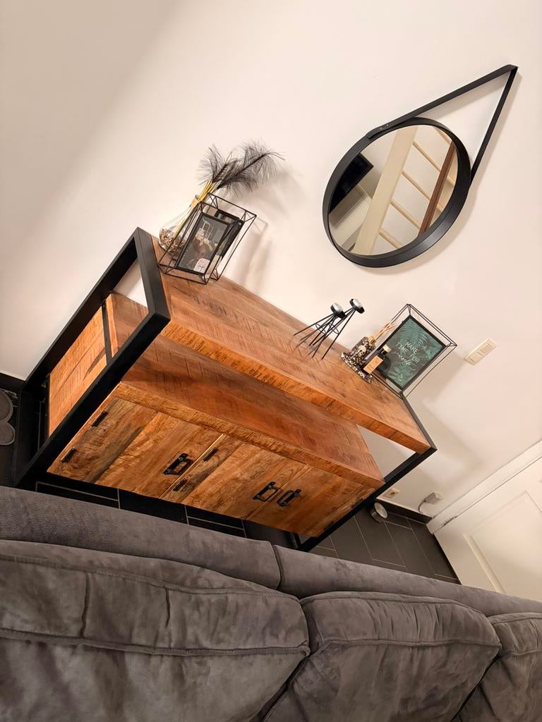 Dressoir ( mango hout ), Ophalen, Nieuw, 125 cm of meer, Minder dan 100 cm