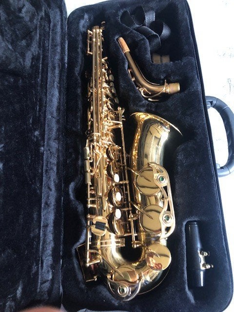 alt saxofoon, Muziek en Instrumenten, Blaasinstrumenten | Saxofoons, Ophalen of Verzenden, Gebruikt, Alt, Met koffer