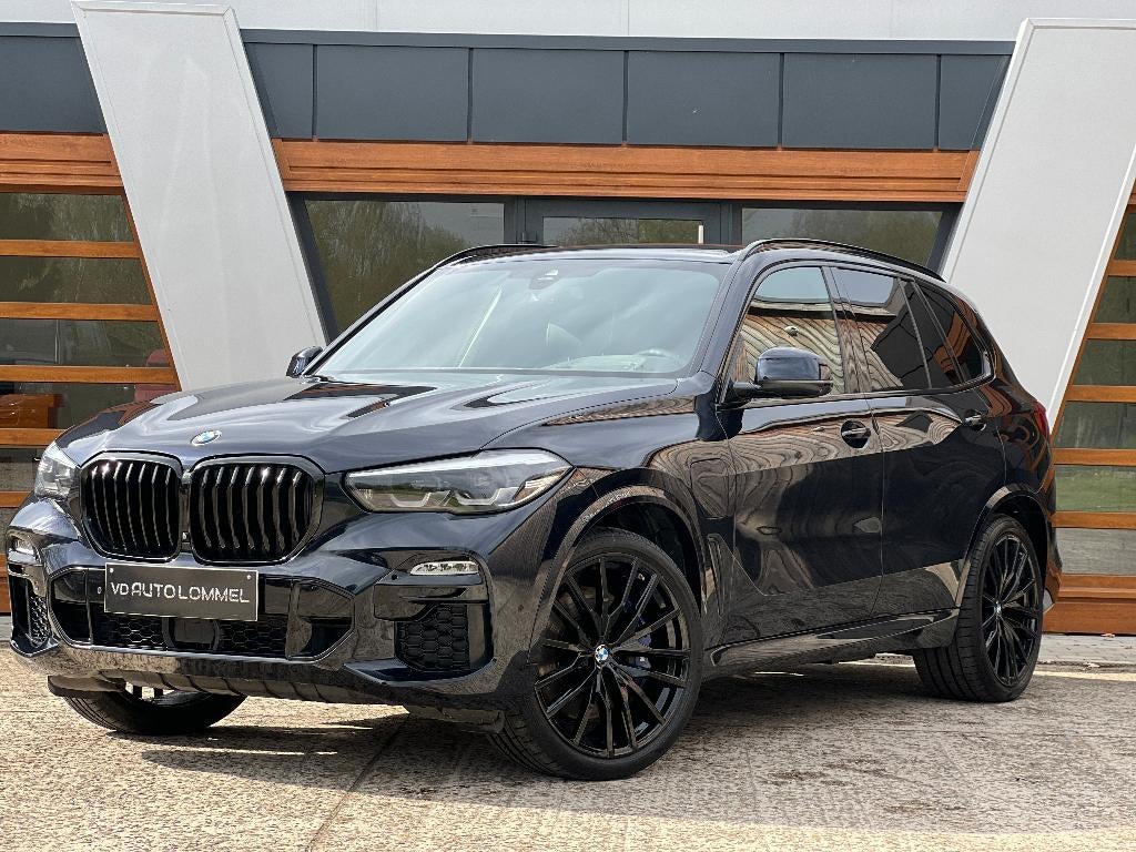 BMW X5 45e X-Drive M-SPORT/ HEAD UP/ LUCHT/ ADAPTIVE, Auto's, Automaat, 4 deurs, Blauw, Leder