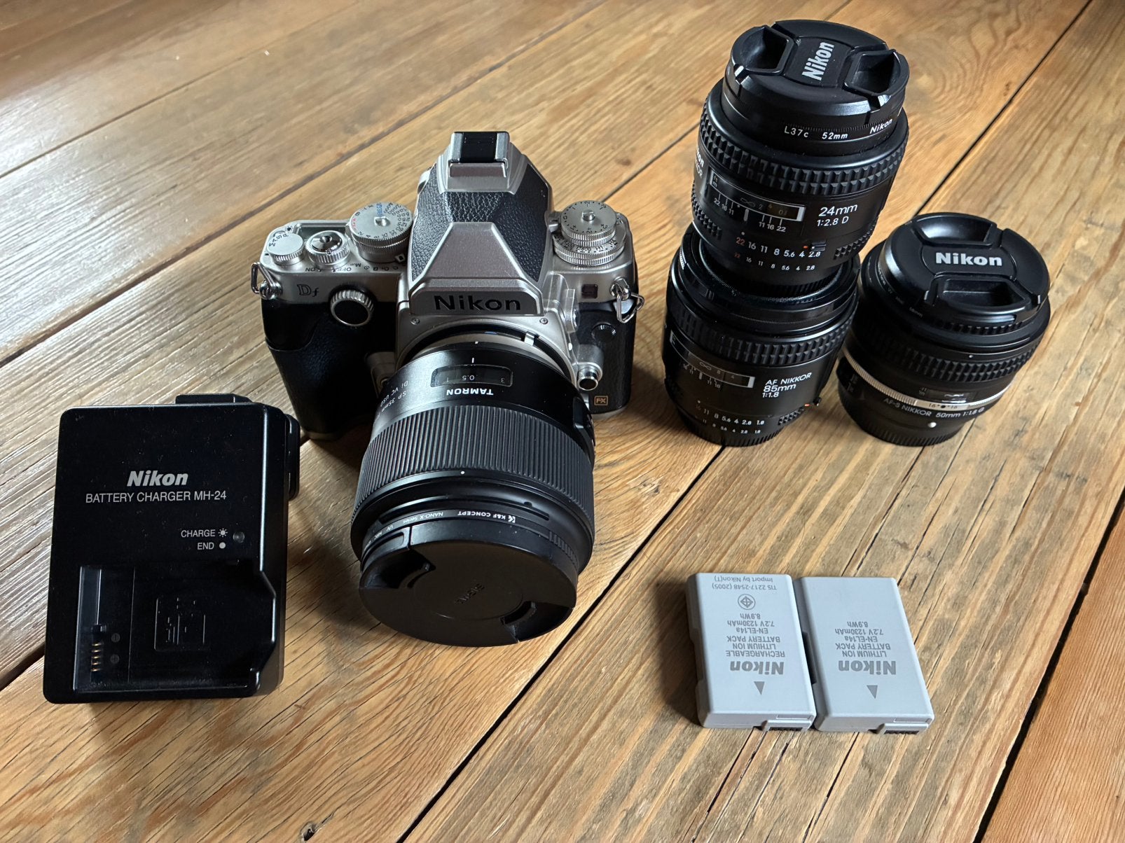 Nikon DF en lenzen, Ophalen, Zo goed als nieuw, Nikon