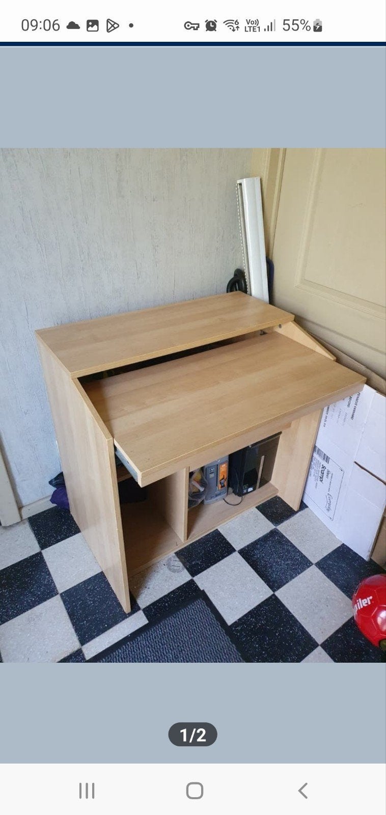 beau grand bureau très bon état, Maison & Meubles, Enlèvement