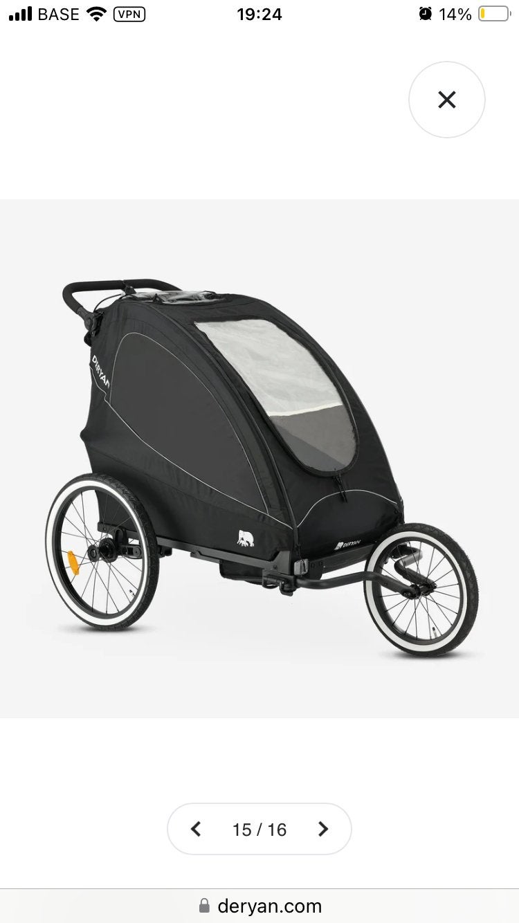 Fietskar Deryan 3-in-1, Ophalen, Zo goed als nieuw