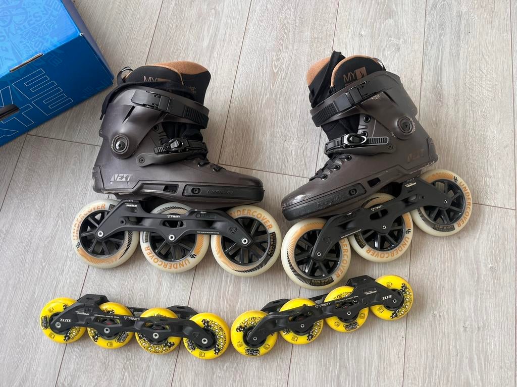 Inline skates: power slide next 90 pro, Sport en Fitness, Skeelers, Ophalen, Heren, Powerslide, Verstelbaar