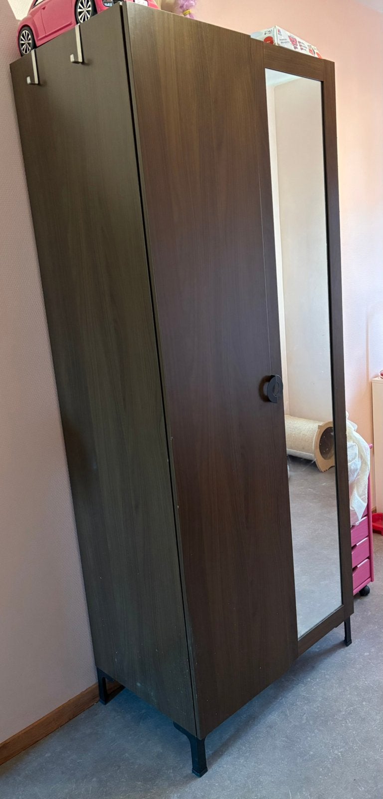 Kleerkast, Huis en Inrichting, Kasten | Kleerkasten, Ophalen, Gebruikt, Met deur(en)