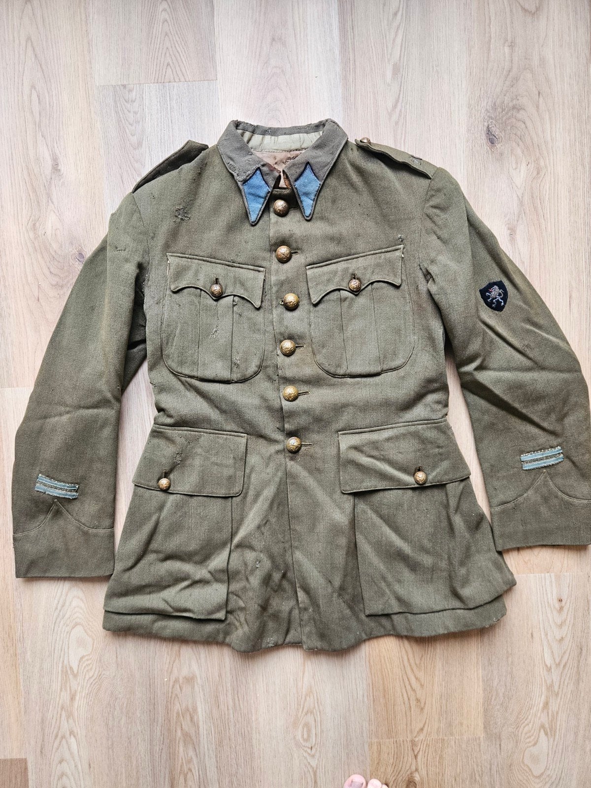 ABBL 1940 - Veste de sergeant Corps de Transport, Collections, Enlèvement ou Envoi, Armée de terre, Vêtements ou Chaussures