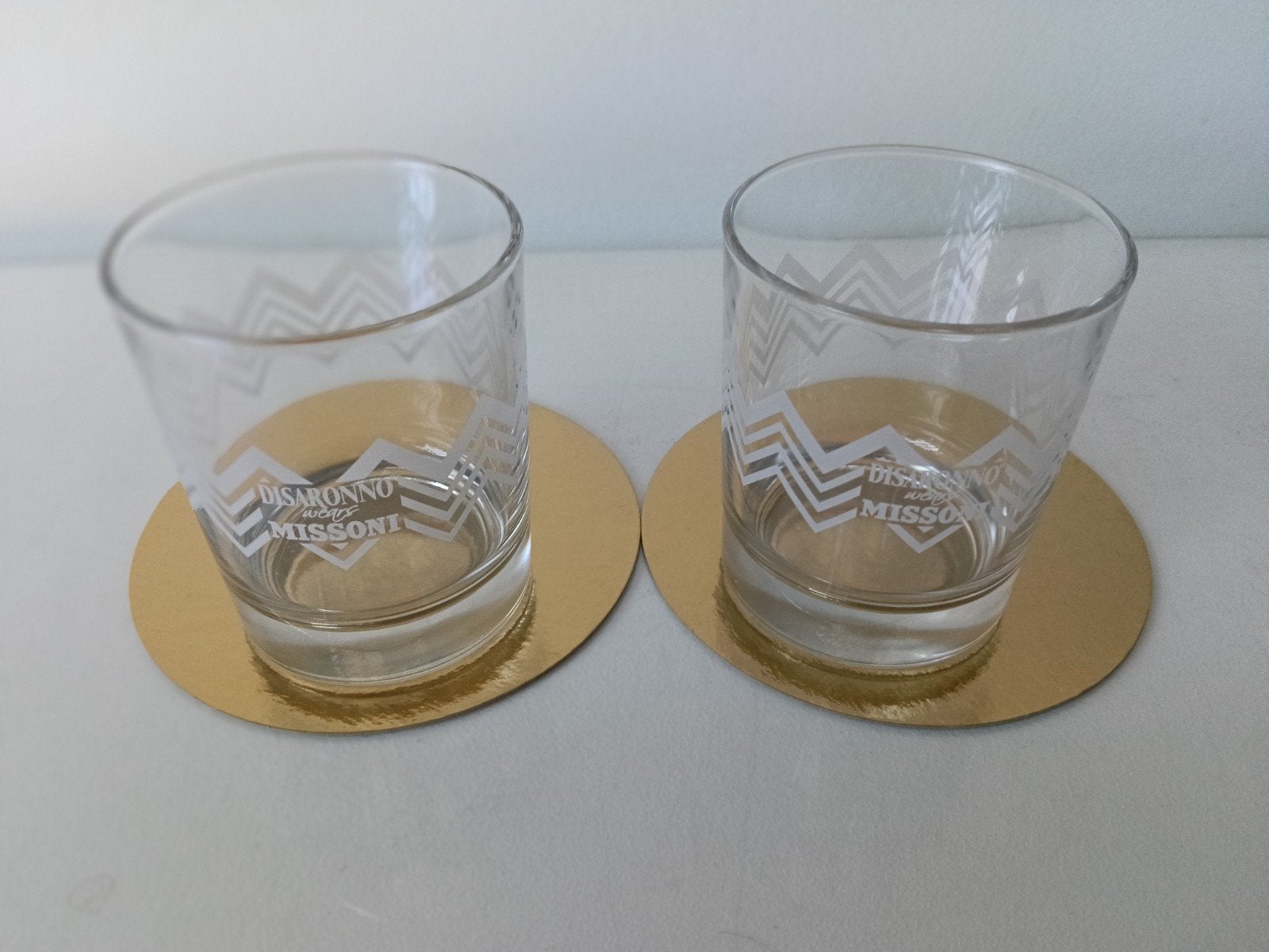 €2 voor 2 glazen Amaretto Disaronno Missoni, Collections, Enlèvement ou Envoi