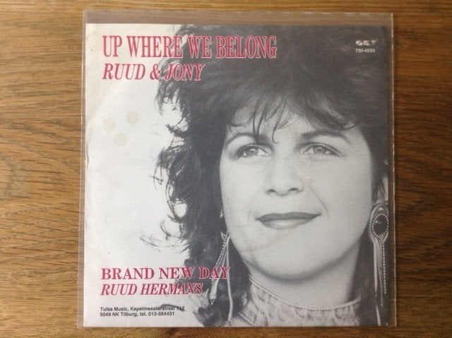 single ruud hermans & jony de boer, 7 inch, Ophalen of Verzenden, Pop, Beschermende buitenhoes