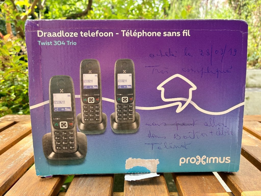 Proximus twist 304 trio draadloze telefoon, Ophalen, Nieuw, 3 handsets