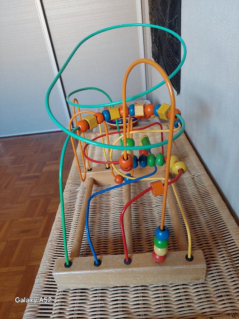 grande spirale à perles en bois - 5 spirales, Enlèvement ou Envoi, Utilisé, Autres types