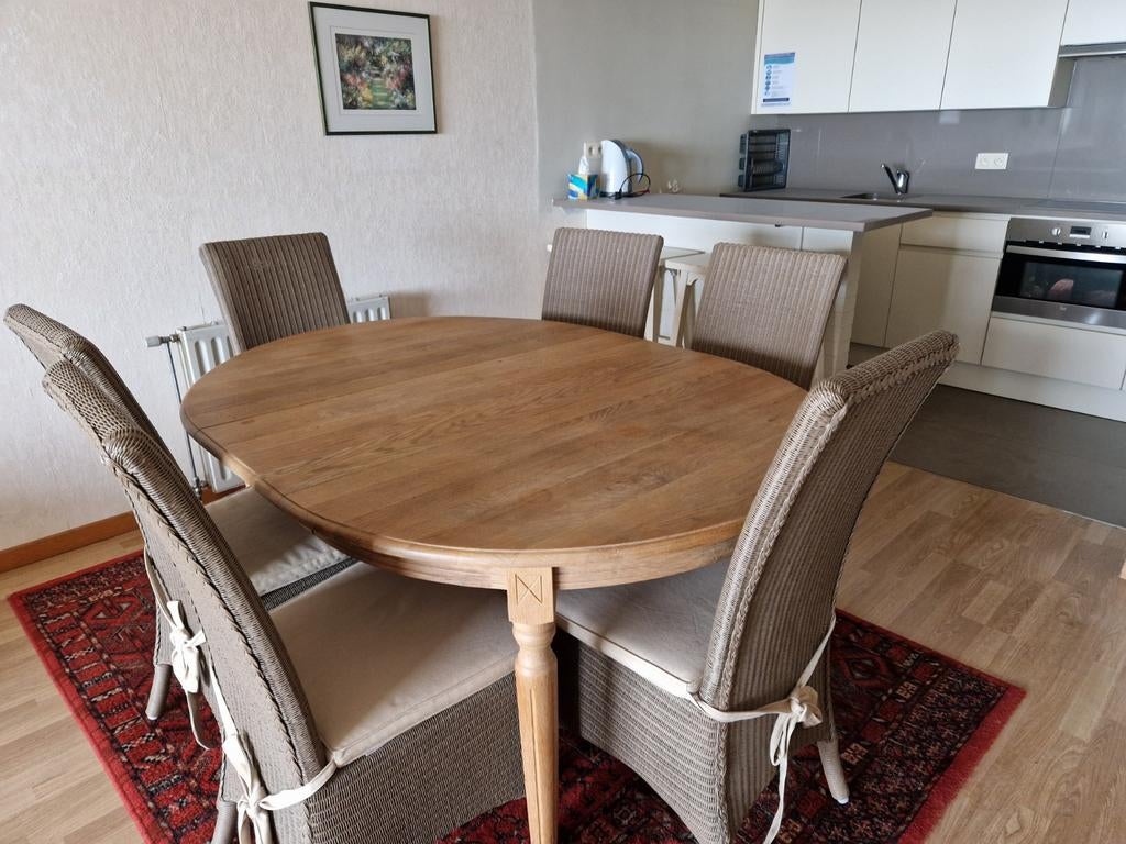 Moet weg 30 april set van 6 wicker stoelen v binnen/ buiten, Huis en Inrichting, Ophalen