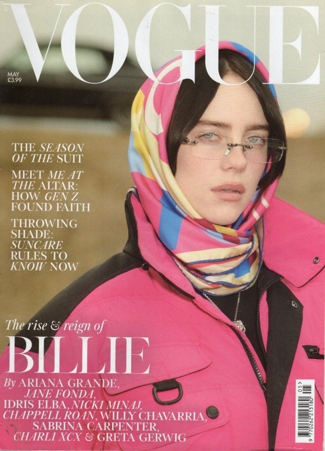 Vogue UK - May 2025 - Mei 25 - Billie Eilish - Domestic V.., Verzenden, Zo goed als nieuw, Damesbladen