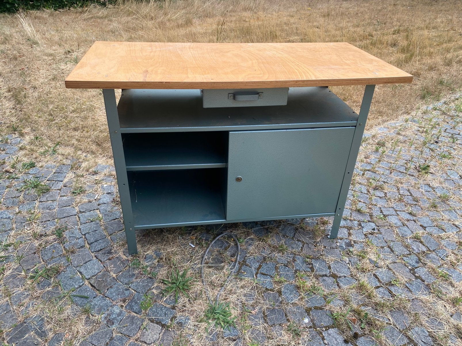 werkbank hout-metaal 114,5 x 55 x 79,5, Ophalen, Gebruikt, Minder dan 70 cm