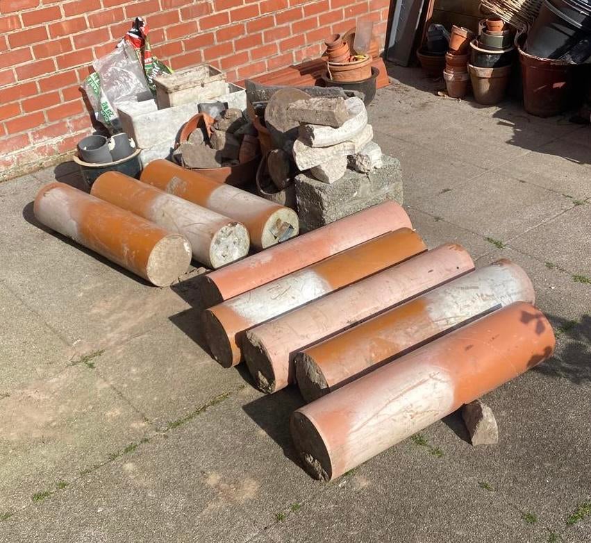 GRATIS 8 betonnen palen, Enlèvement, Utilisé