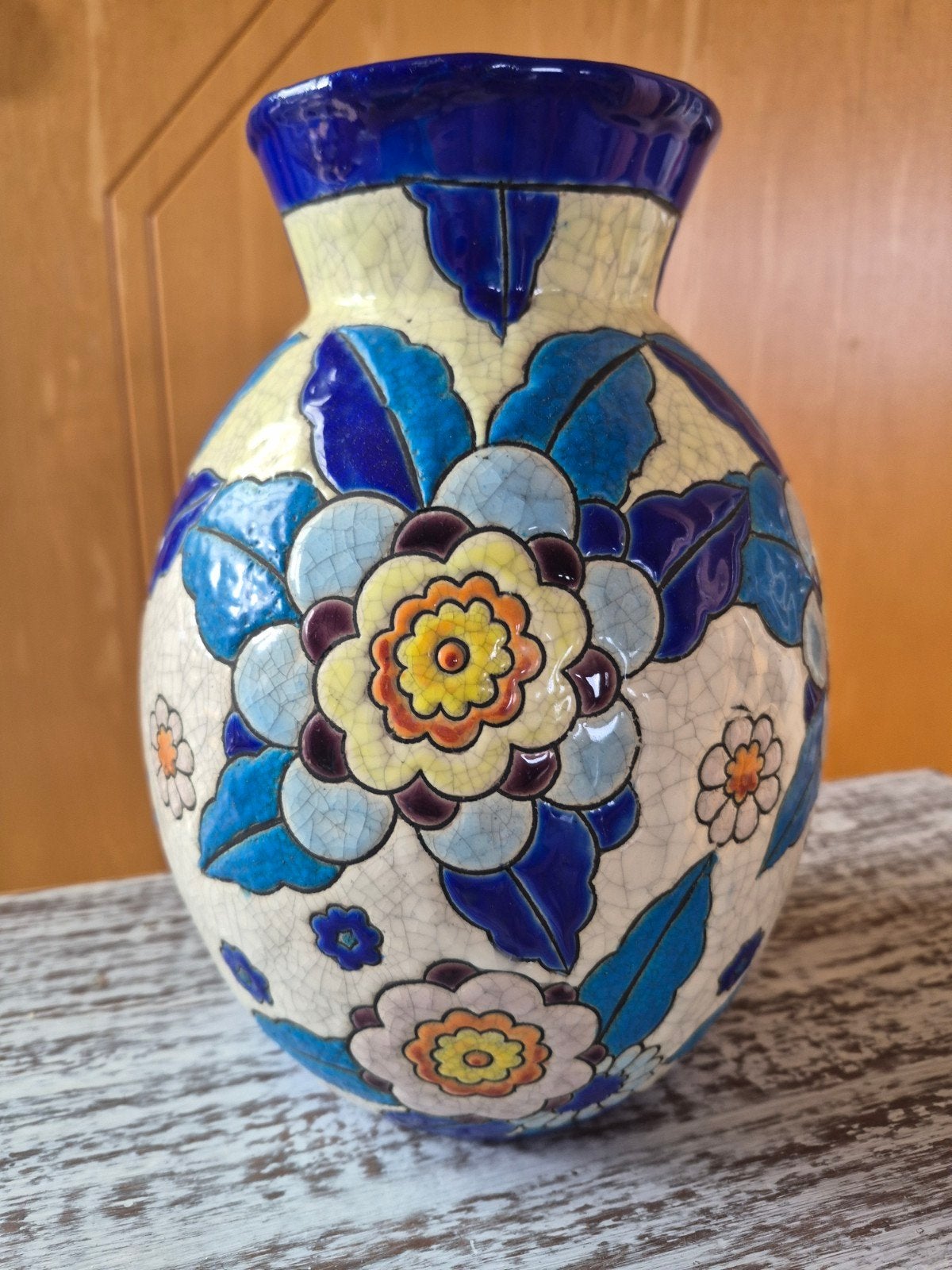 vase Charles Catteau pour Boch Frères Keramis décor n 2542, Antiquités & Art, Enlèvement