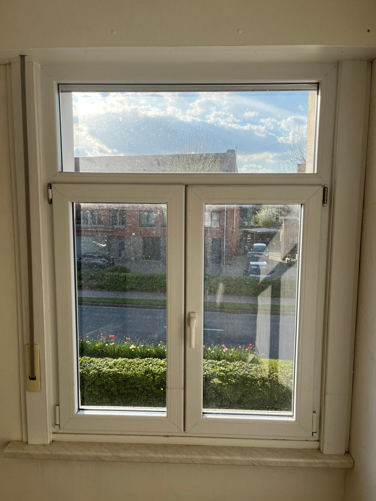 GRATIS - PVC-raam - dubbele beglazing, Bricolage & Construction, Double vitrage, 160 cm ou plus, Fenêtre de façade ou Vitre, Enlèvement