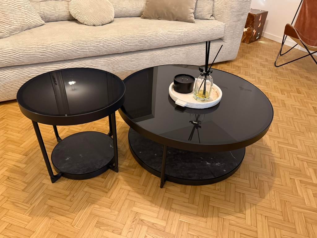 2 tables de salon, Maison & Meubles, Tables | Tables de salon, Enlèvement, Comme neuf