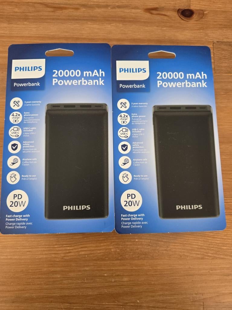 2 powerbank philips, Ophalen