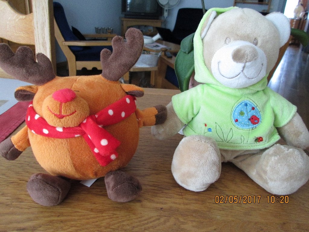 Peluches tortue, ours, poupée, élan..., Enlèvement, Neuf, Autres types, Nicotoy