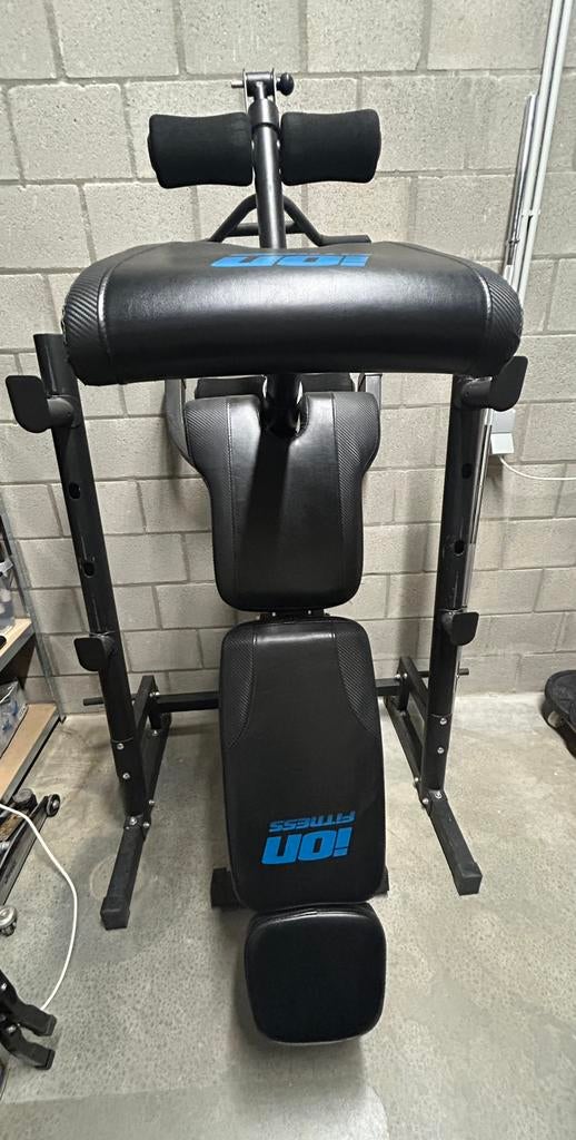 Banc de sport avec barre olympique, Sports & Fitness, Enlèvement, Comme neuf