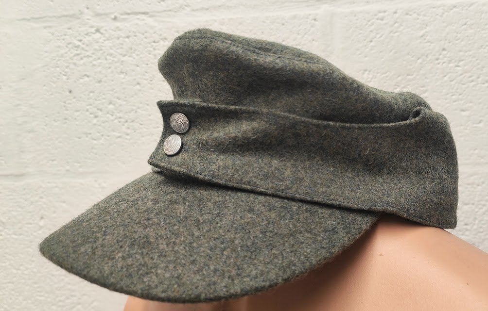 Mod 43 Duitse campagnecap uit de Wo2 (kopie), Ophalen of Verzenden, Landmacht, Helm of Baret